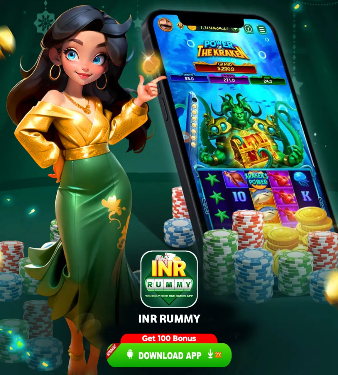 INR Rummy Apk Banner